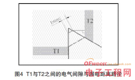 印制板中爬电距离和电气间隙检测的探讨
