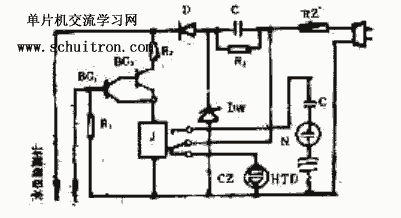 电热水器缺水保护报警电路原理图