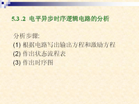 吉林大学《数字逻辑》39 第五章 异步<font style='color:red;'>时序逻辑电路</font>7