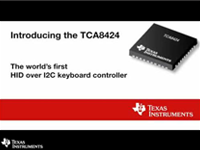 TCA8424：第一款HID over I2C键盘控制器