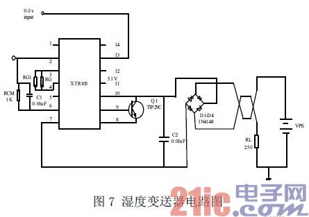 湿度变送器电路图