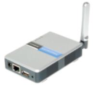 图1：Linksys WPS54G打印服务器。