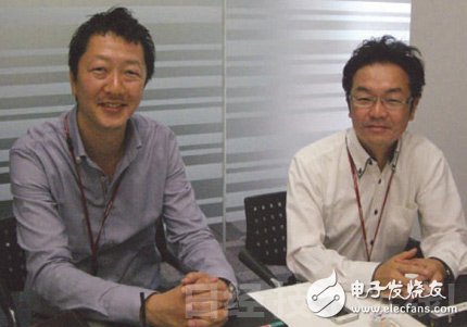 左为设计师友野主任,右为负责策划开发的桥田副参事