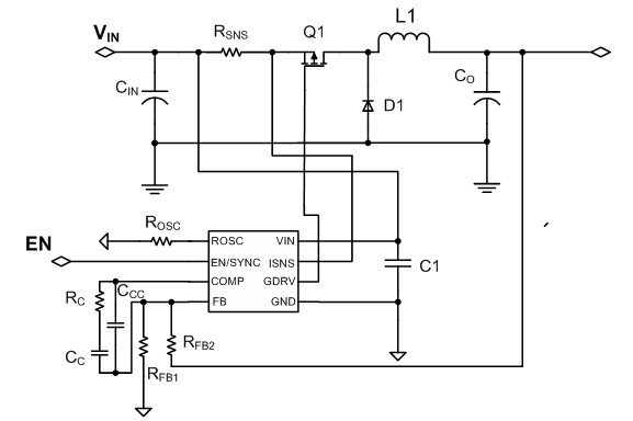 图4. NCV8852的典型应用电路