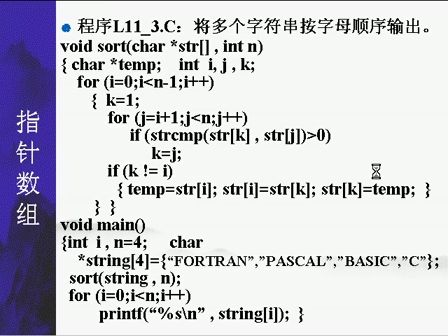 边用边学C语言视频教程－－第十一讲 — 指针（二）