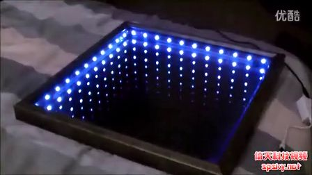太酷了！牛人自制LED幻象镜子