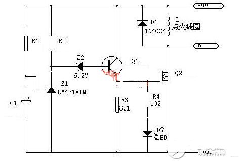 12v电源用ne555制作的通电延时1-10秒可调触点断开电路